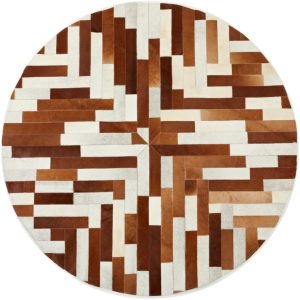 Cuero London Cowhide Circle Rug