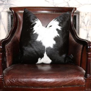 Black and White Cowhide Cushions